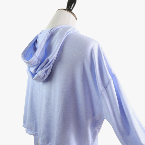 Athleta Size M Uptempo Crop Hoodie Lightweight Light Purple - Picture 6 of 11